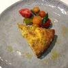 Quiche lorraine with heirloom tomato salad 